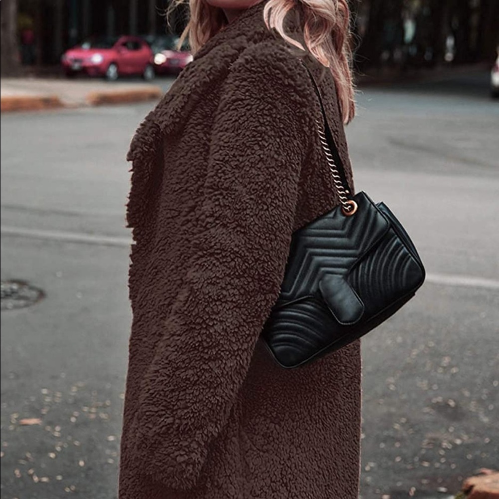Chocolate Brown Teddy Coat